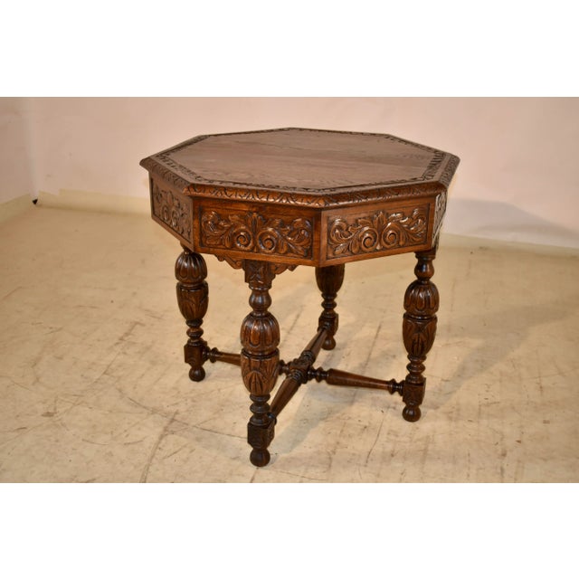 Brown 19th Century French Octagonal Side Table For Sale - Image 8 of 10