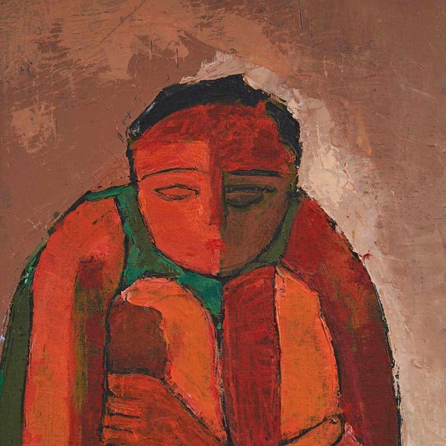 Graziani, Figures, Oil on Canvas, 1970s, Framed For Sale - Image 3 of 7