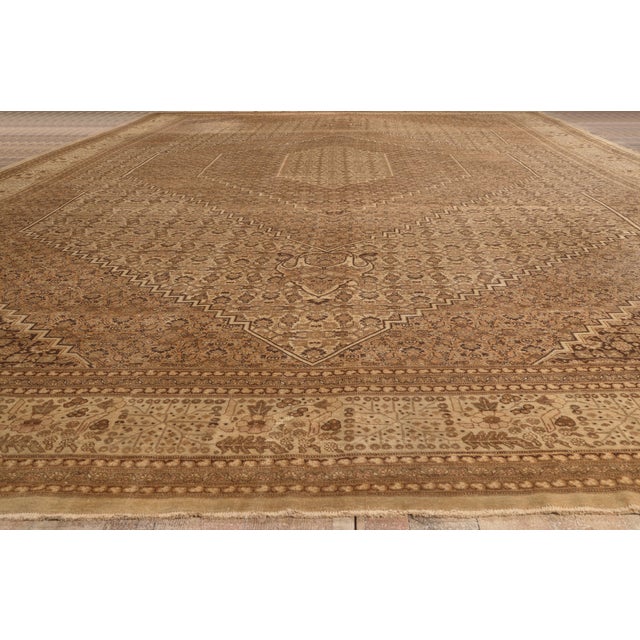 Antique Haji Khalili Persian Tabriz Rug, 14'09 X 22'01 For Sale - Image 9 of 10