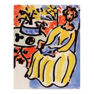 Henri Matisse Marie-Jose en Robe Jaune LTD Edition Numbered Giclee For Sale