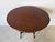 Wood Vintage Italian Walnut Oval Side Table / Nightstand With Drawer For Sale - Image 7 of 12