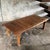 Wood Large Coffee Table in Upcycled Golden Teak For Sale - Image 7 of 11