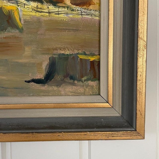 1943 Mid Century Swedish Modernist Landscape by David Widholm For Sale - Image 9 of 17