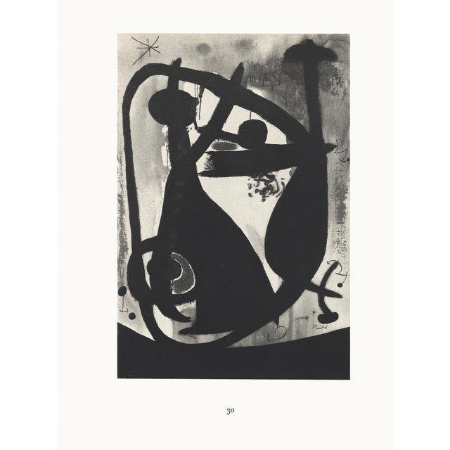 Abstract 1967 Joan Miró Lithograph 29, "Tête De Femme" (Woman's Head) For Sale - Image 3 of 5