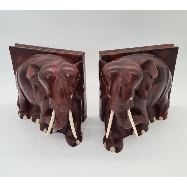 1970s Carved Bookends, 1960s-1980s, Set of 2 For Sale - Image 5 of 9