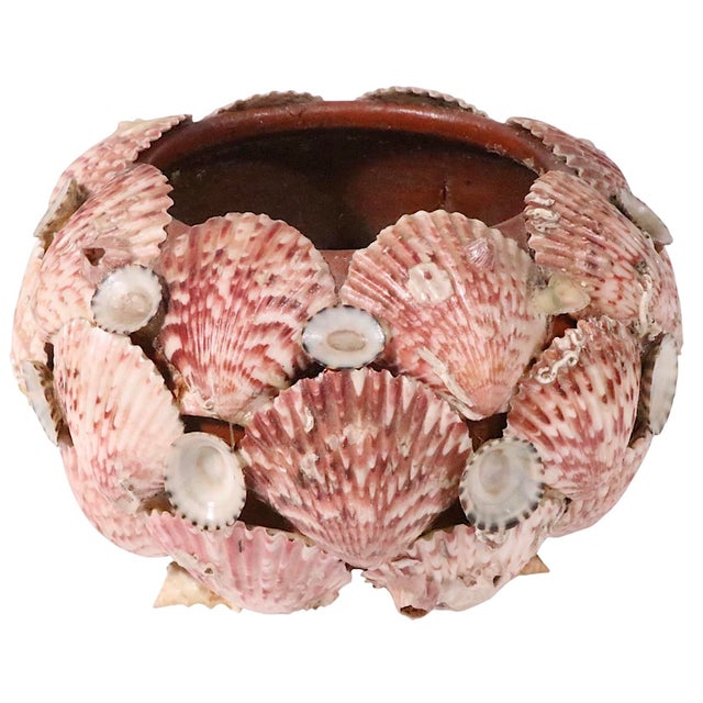 Vintage Decorative Shell Bowl For Sale - Image 9 of 10