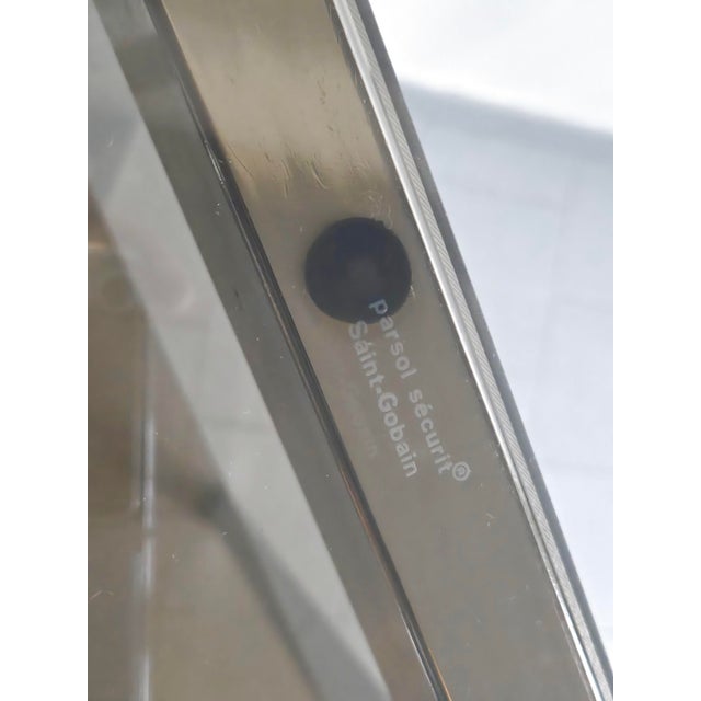 Vintage Desk in Steel & Saint-Gobain Glass, 1970s For Sale - Image 14 of 17
