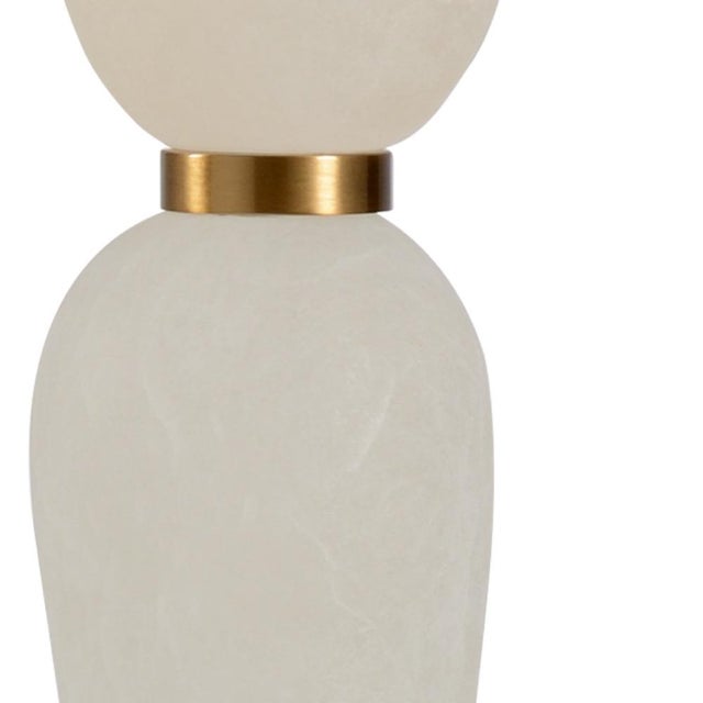 Contemporary Wildwood Adele Alabaster Table Lamp For Sale - Image 3 of 4