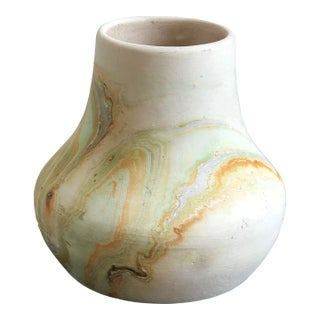 Late 20th Century Nemadji Pottery Vase For Sale