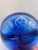 1980s William Worcester Glassworks Signed 1987 Studio Art Glass Vase Cobalt Blue For Sale - Image 5 of 13
