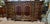 Antique Napoleon III walnut sideboard, French-made. This high-quality piece features brass-covered wooden frames and four...