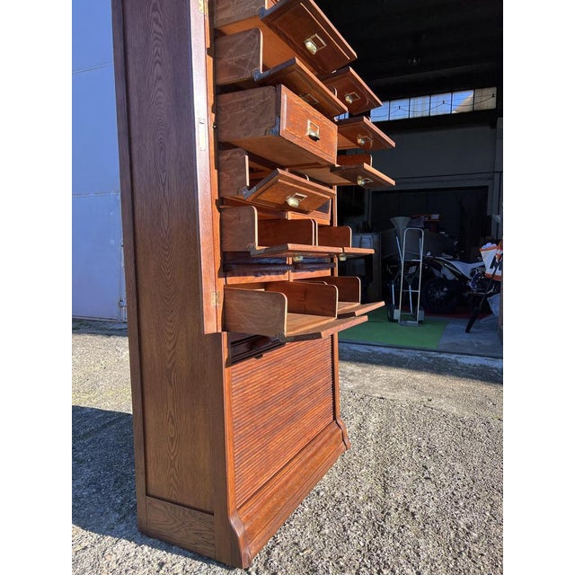 Chest of Drawers in Oak by Antoni Ferretti, 1890s For Sale - Image 9 of 18