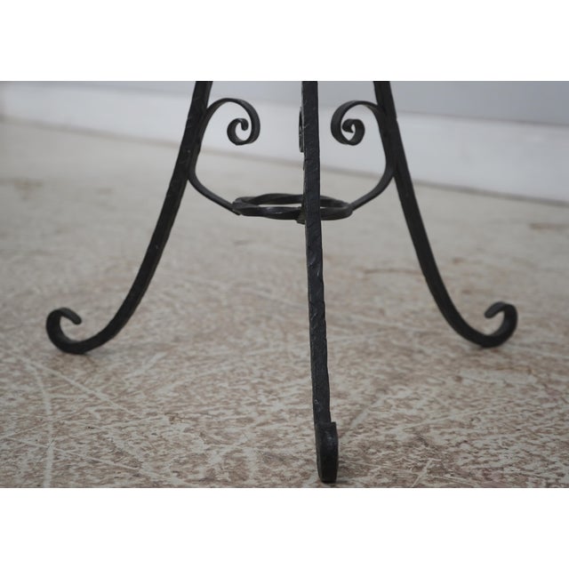 19th Century Wrought Iron Base 19th Century Copper Basin Stand For Sale - Image 5 of 11