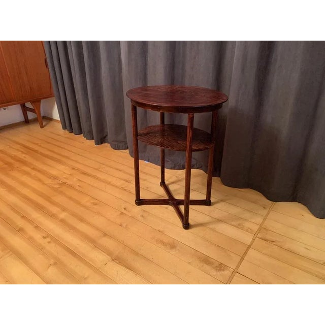 No. 960/2 Oval Side Table attributed to Josef Hoffmann for J.J. Kohn, Austria, 1905 For Sale - Image 3 of 12
