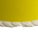 Vintage Pair Fitz and Floyd Large Size Yellow and White Tassel Cachepots For Sale - Image 9 of 17