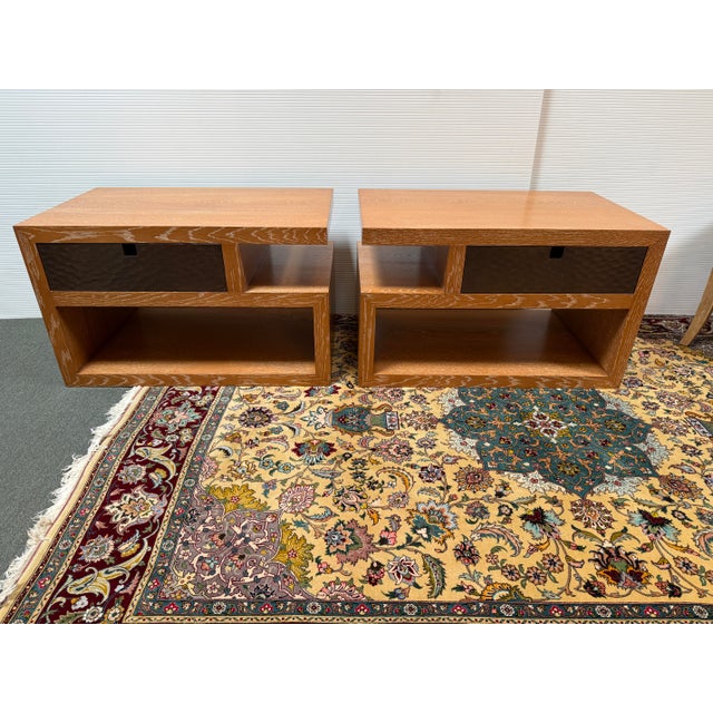 Berman Rosetti Berman | Rosetti Duet Nightstands, Pair For Sale - Image 4 of 12
