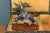 Antique Chinese Sancai Glazed Ceramic Roof Tile Equestrian Figure on Stand For Sale - Image 4 of 9