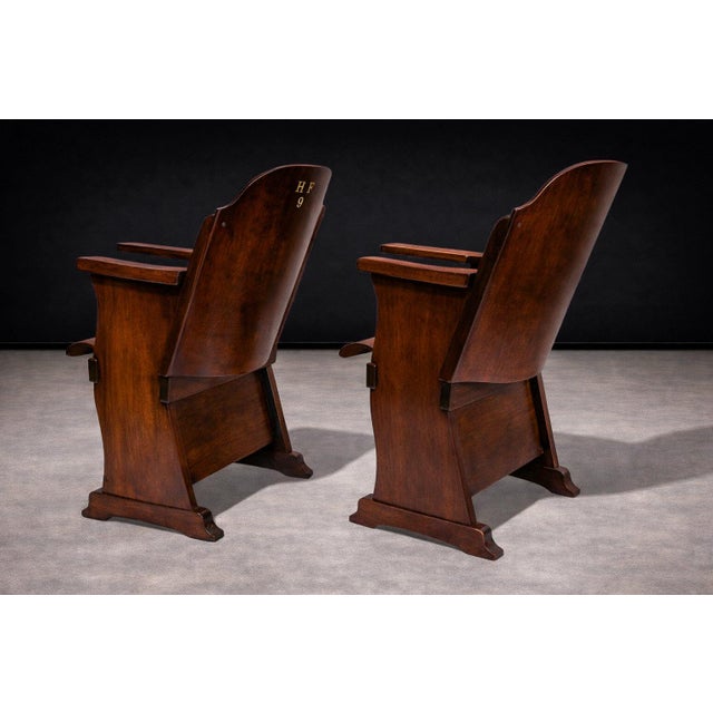Móveis Cimo Pair of Auditorium Armchairs in Bentwood, Cimo, 1950s - Lot 140 For Sale - Image 4 of 11