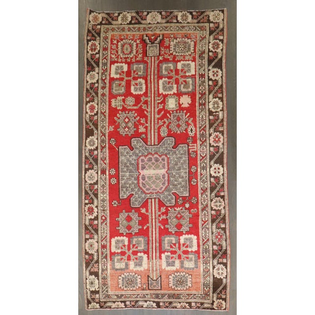 Early 20th Century Zabihi Collection Red Khotan Samarkand Rug - 4'8" x 9'3" For Sale - Image 4 of 8