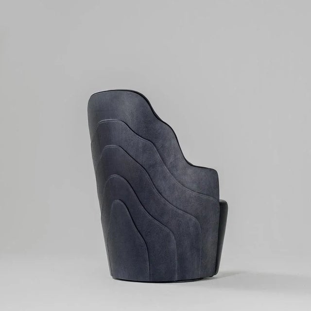 Couture Armchair in Black and Grey by Färg & Blanche for BD Barcelona For Sale - Image 4 of 10
