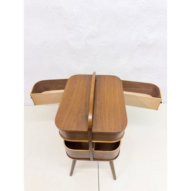 1960s Mid-Century Modern Danish Sewing Box, 1960s For Sale - Image 5 of 10