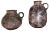 Abstract German Fat Lava Pottery Vases from Ruscha, 1960s, Set of 2 For Sale