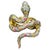 Bochic "Orient" Vintage Sapphire & Ruby Serpent Cuff Set In 18K Gold & Silver For Sale - Image 15 of 18