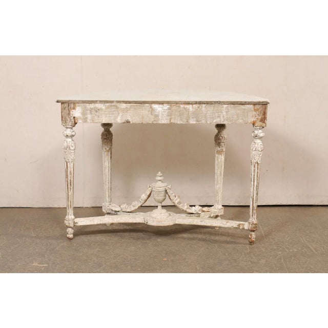 18th Century French Neoclassic Marble Top Console For Sale In Atlanta - Image 6 of 11