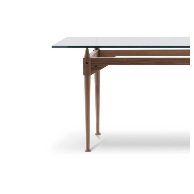 Mid-Century Modern TL3 Table in Glass & Wood by Franco Albini for Cassina For Sale - Image 10 of 16