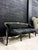 Gothic Black Velvet Sofa With Hand-Applied Gold Leaf Frame For Sale - Image 9 of 9