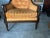 Pair of Vintage Hollywood Regency Style Mahogany Inlaid Club Lounge Armchairs by Statesville Club For Sale - Image 12 of 12