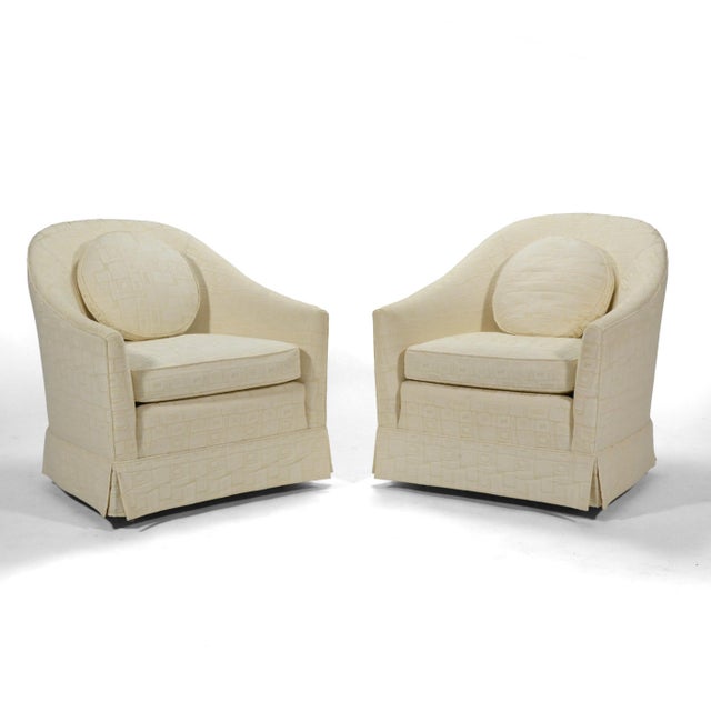 Mid-Century Modern Harvey Probber Barrel Back Lounge Chairs For Sale - Image 3 of 9
