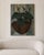 A generous and atmospheric mid-century modernist oil painting on canvas titled "fleurs à la calebasse" (flowers in the...