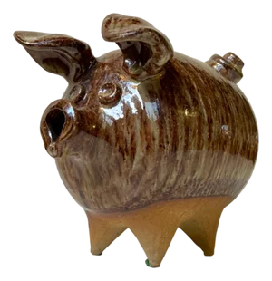 Mid-Century Danish Stoneware Money Piggy Bank by Per Steffen Petersen, 1970s