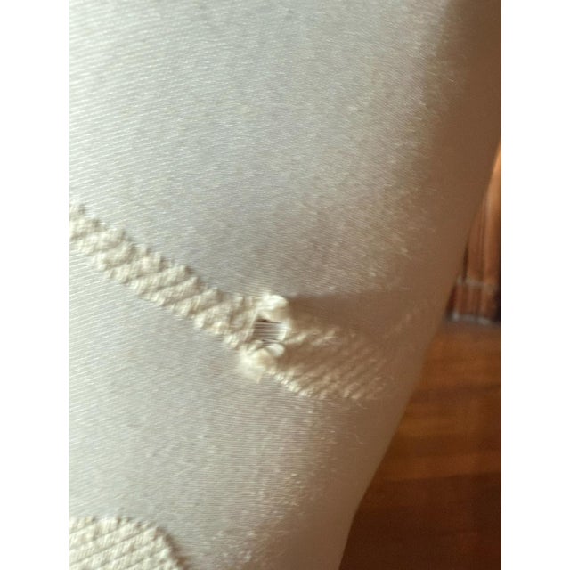 Mid 20th Century Mid- 20th Century Vintage French Bergere Empire Style Swan Armchair in White For Sale - Image 5 of 9