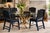 Old Chapel Home Collection™ — Midnight Edition Leg-O-Matic Folding Dining Chairs – Set of Four – Midnight Blue & Black...