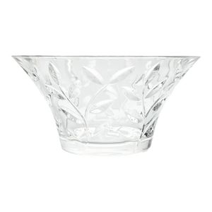 Oneida & Royal Rock Crystal “Laurus” Large Crystal Decorative Serving Bowl