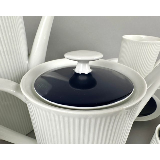 Blue Large German Arzberg Dinnerware Set, 1970, Set of 80 For Sale - Image 8 of 11