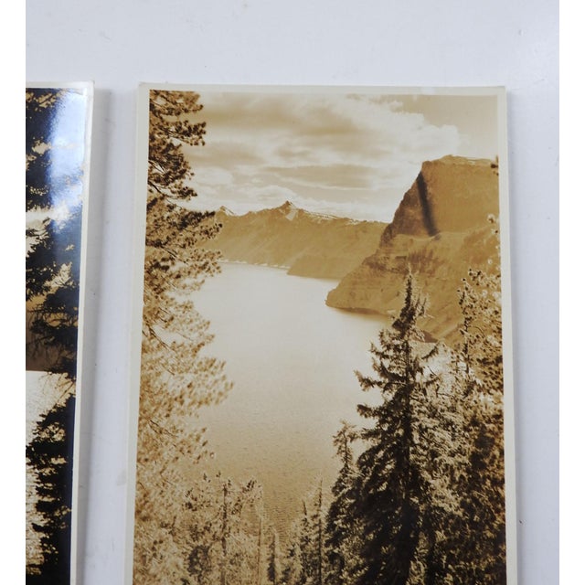 Rustic Early 20th Century Sepia Tone Lake Landscape Photographs - A Pair For Sale - Image 3 of 4