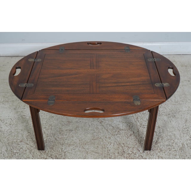 Baker Chippendale Mahogany Butler Coffee Table | Chairish