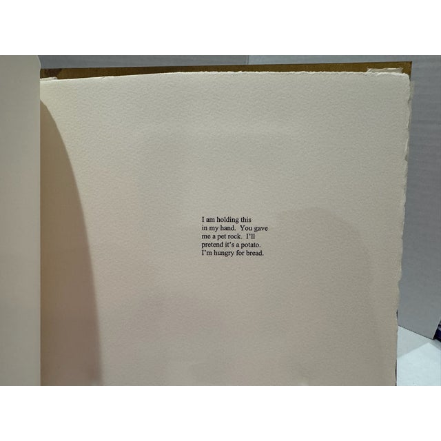 Artist Book Signed 4/8 Original Prints & Poetry Brass Cover Sarah Lawrence College 1998 For Sale - Image 16 of 18