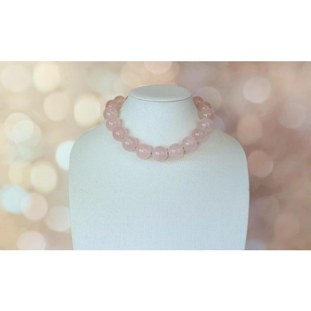 Presenting a truly unique and captivating necklace, crafted from exquisite Madagascar ice rose quartz. As one of the most...