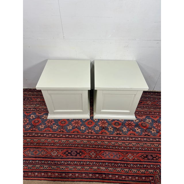 Give your space a clean, classic upgrade with this Pair of Pottery Barn Storage Cubes/End Tables. With timeless design and...
