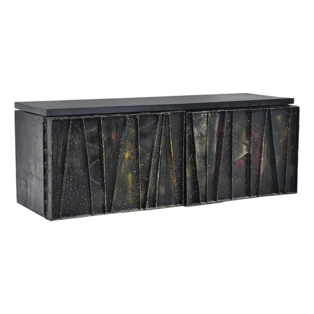 Paul Evans Deep Relief Cabinet For Sale