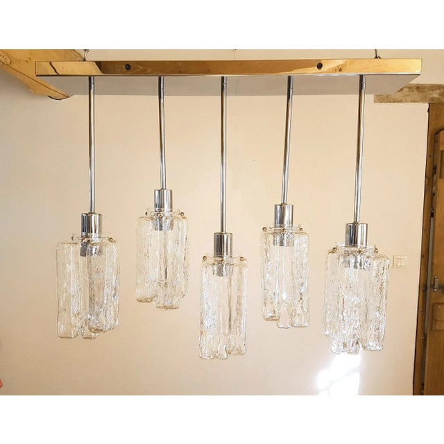 Mid-Century Modern Mid Century Modern Flush Mount Chandelier For Sale - Image 3 of 12