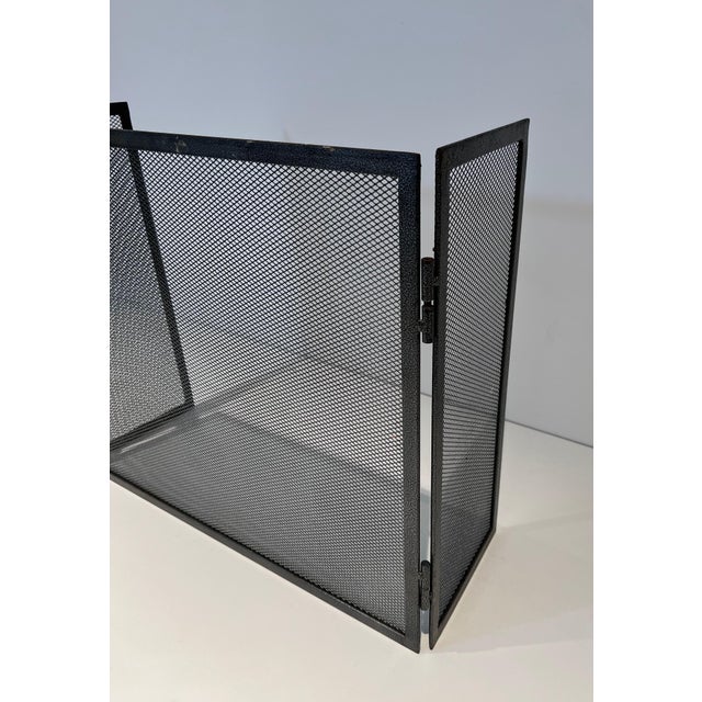 1970s Steel Fireplace Screen. French. Circa 1970 For Sale - Image 5 of 9