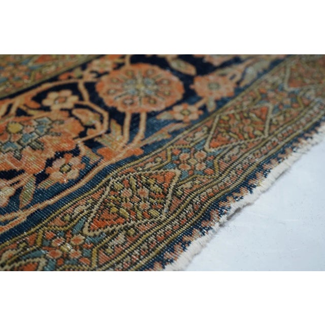 Antique Mohtasham Kashan Rug 4'6'' X 6'6'' For Sale In New York - Image 6 of 10
