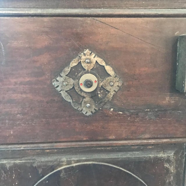 French Large Architectural Palatial French Walnut Doors -2 Pairs For Sale - Image 3 of 11