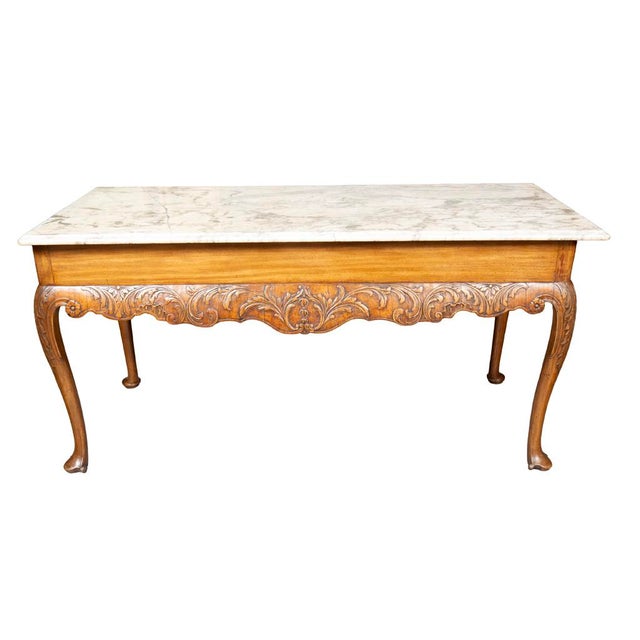 Late 18th Century Irish Georgian Mahogany Console Table For Sale - Image 5 of 12
