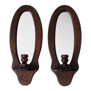 Vintage Candle Sconce Pair For Sale